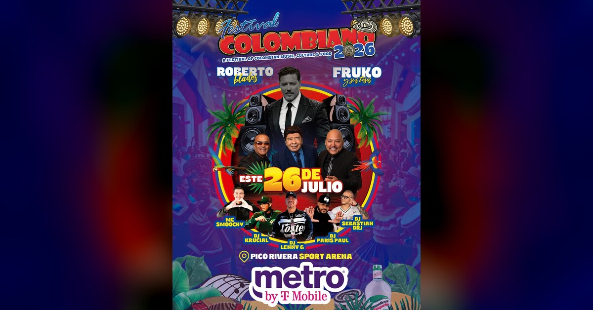 Festival Colombiano 2026 — Roberto Blades and Fruko y sus Tesos at the Pico Rivera Sports Arena